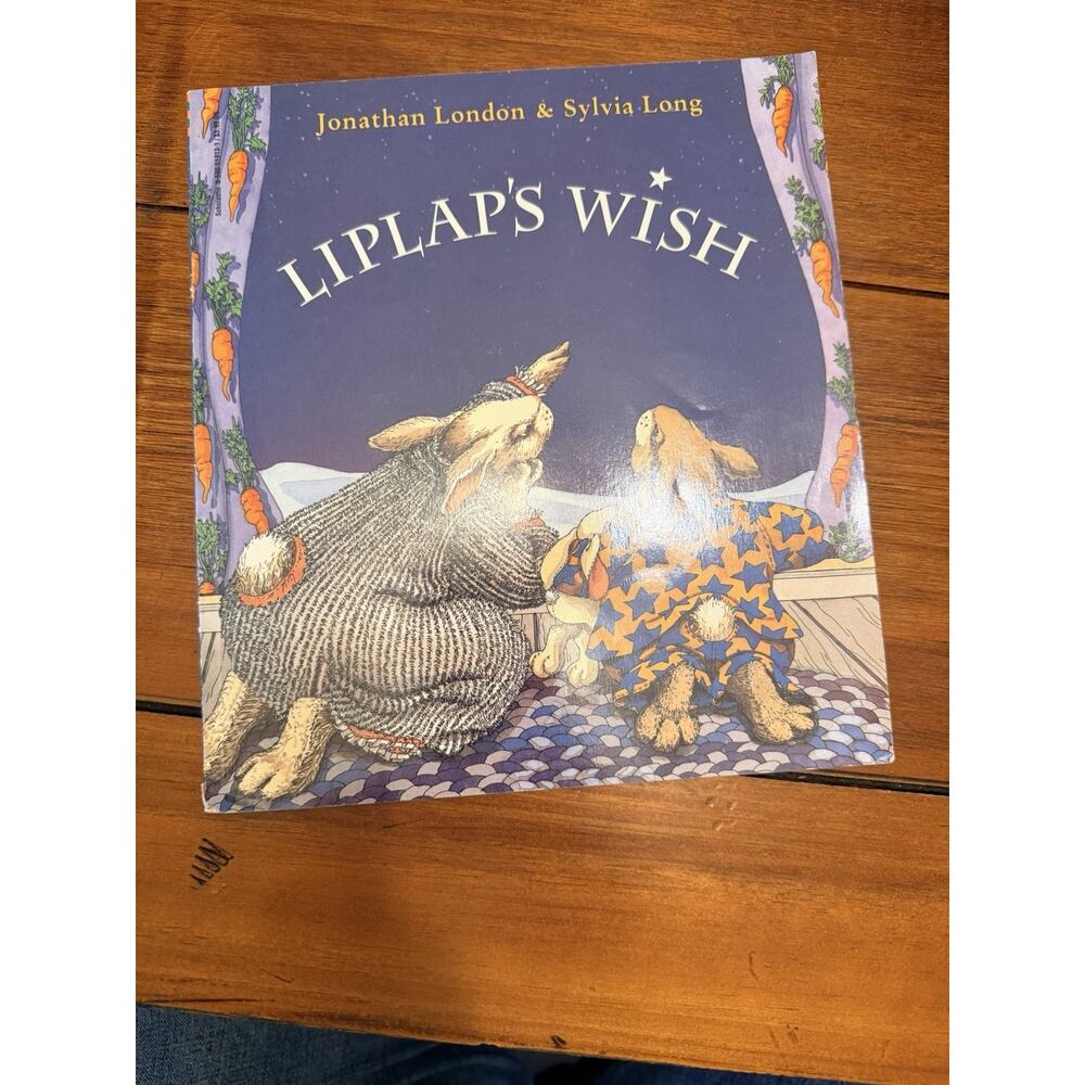 Liplap's Wish Jonathan London Sylvia Long 1st Scholastic Printing 1998 Rare NM